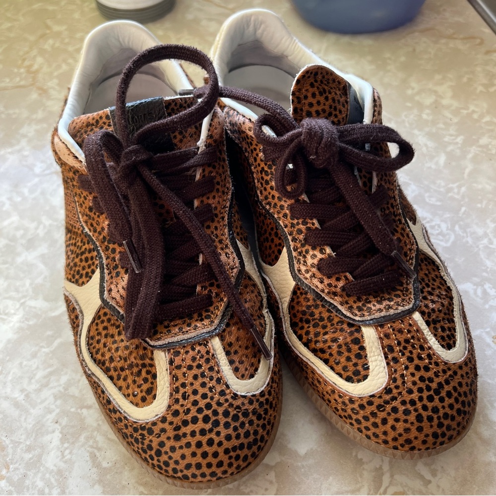 Alohas Leopard Haircalf Sneakers | Brown & Cream | EU 38 / US 7–7.5